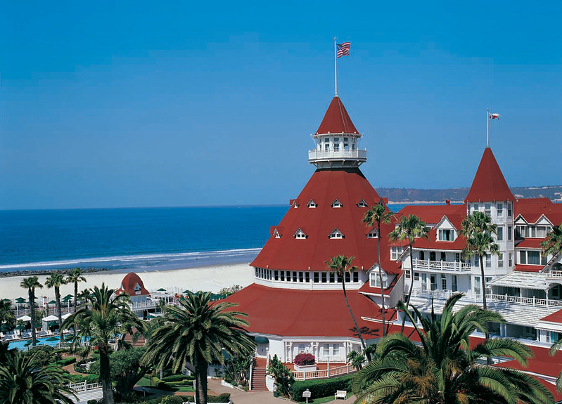 Hotel Del Coronado is one of the most famous landmarks in California