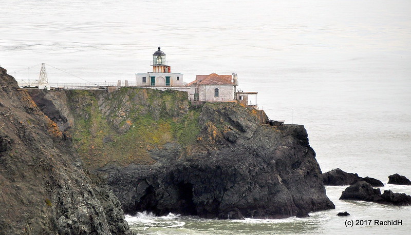 The Point Bonita Lighthouse is a California landmark in the Marin Headlands