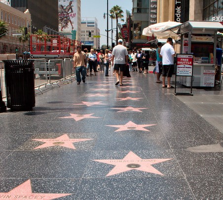 The Hollywood Walk of Fame is a California Landmark