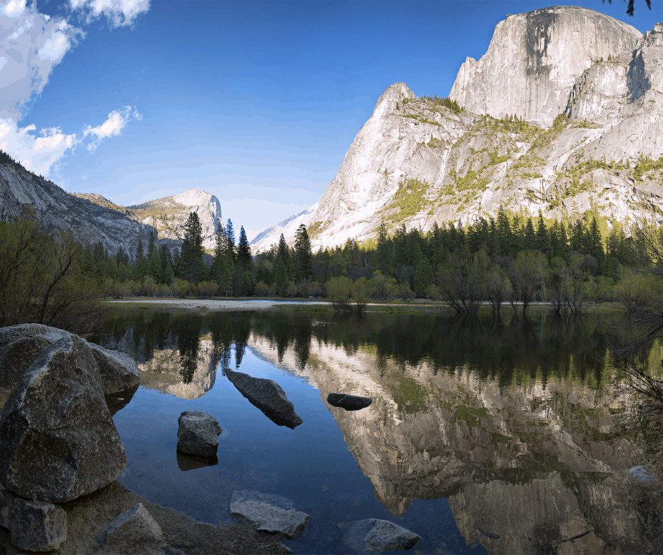 Mirror Lake Reflecting Half Dome