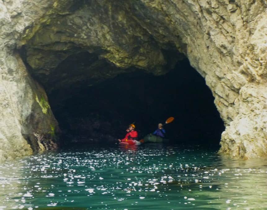 Van Damme Sea Caves in California