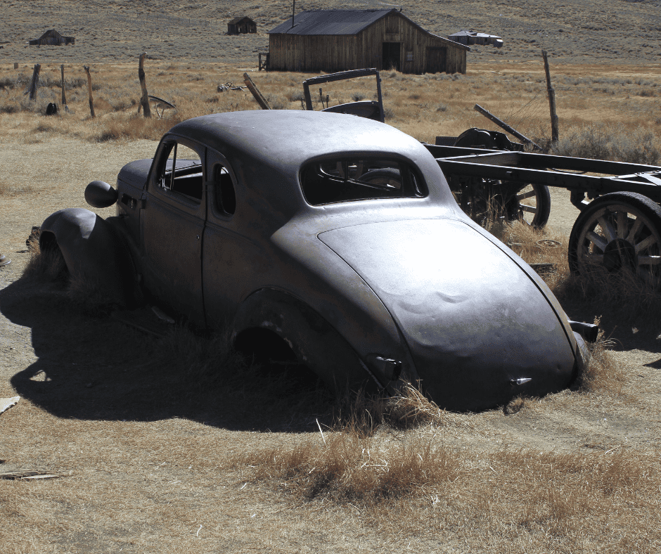 The arrested decay of Bodie Ghost Town