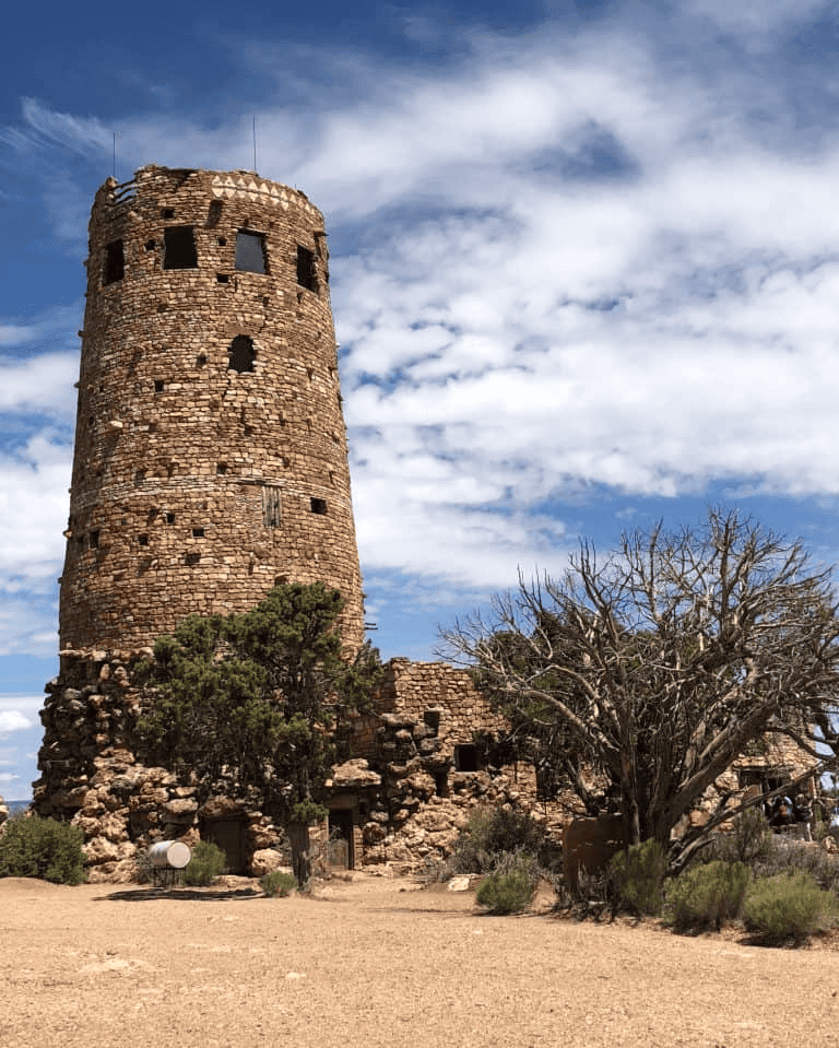 Desert View Watchtower in the Grand Canyon
