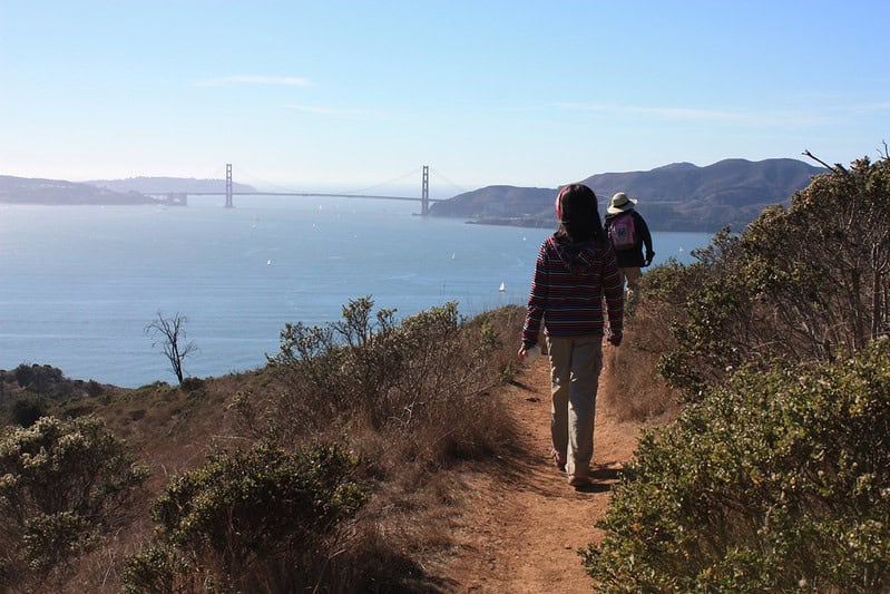 Hiking on Angel Island