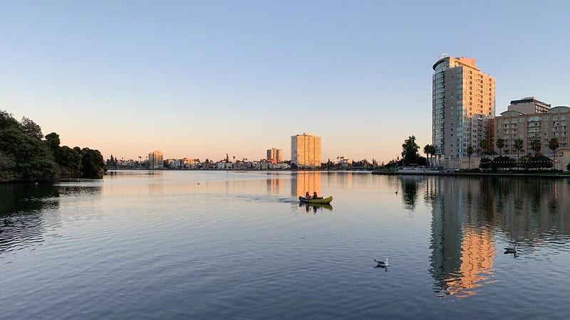 Canoeing on Lake Merritt
